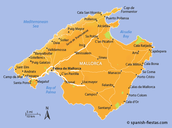 карта Майорки (Mallorca)